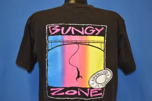 90s Bungy Zone Approved Jumper Neon Sunset t-shirt Extra Large
