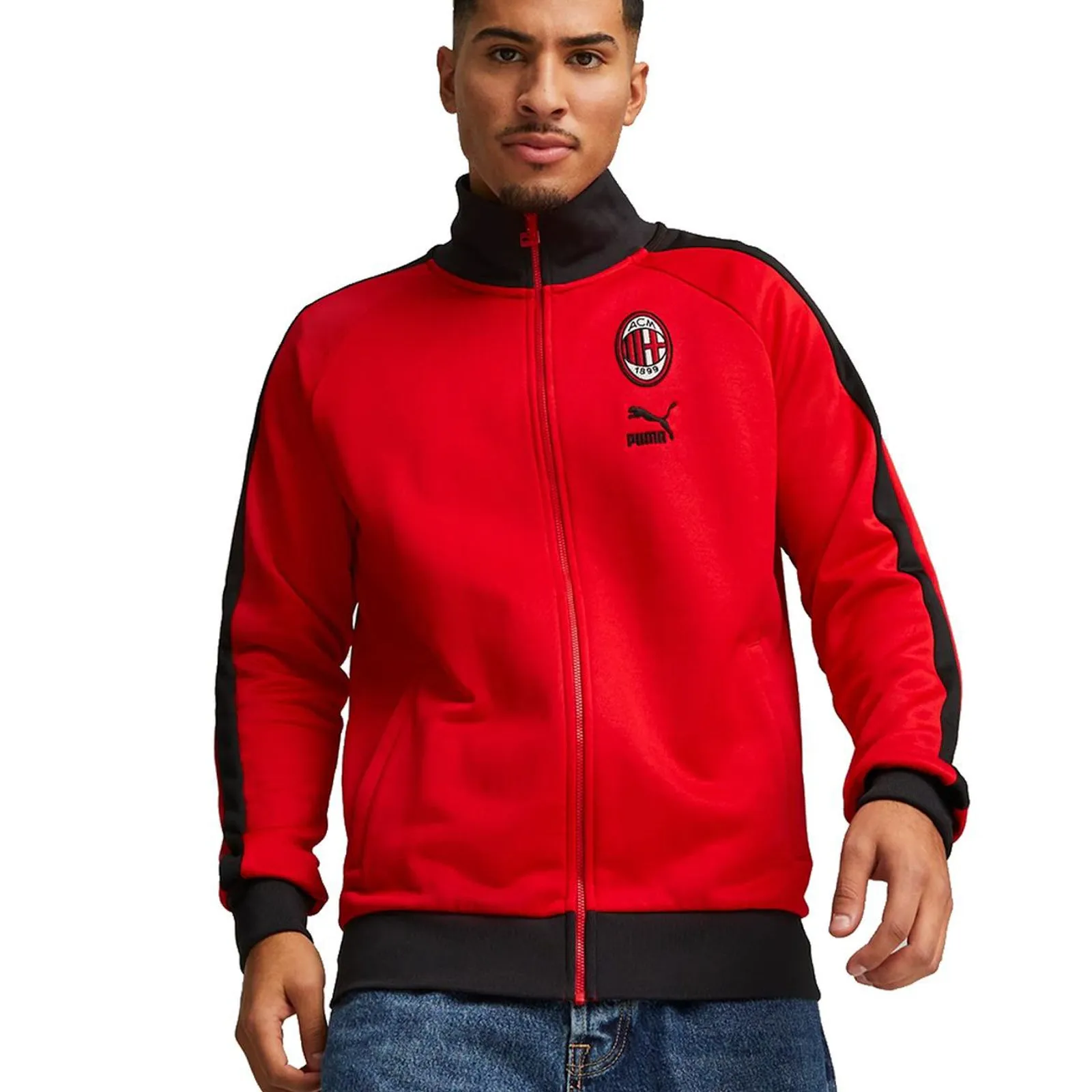 AC Milan 2023/24 Men's Heritage T7 Track Jacket Football Soccer by Puma