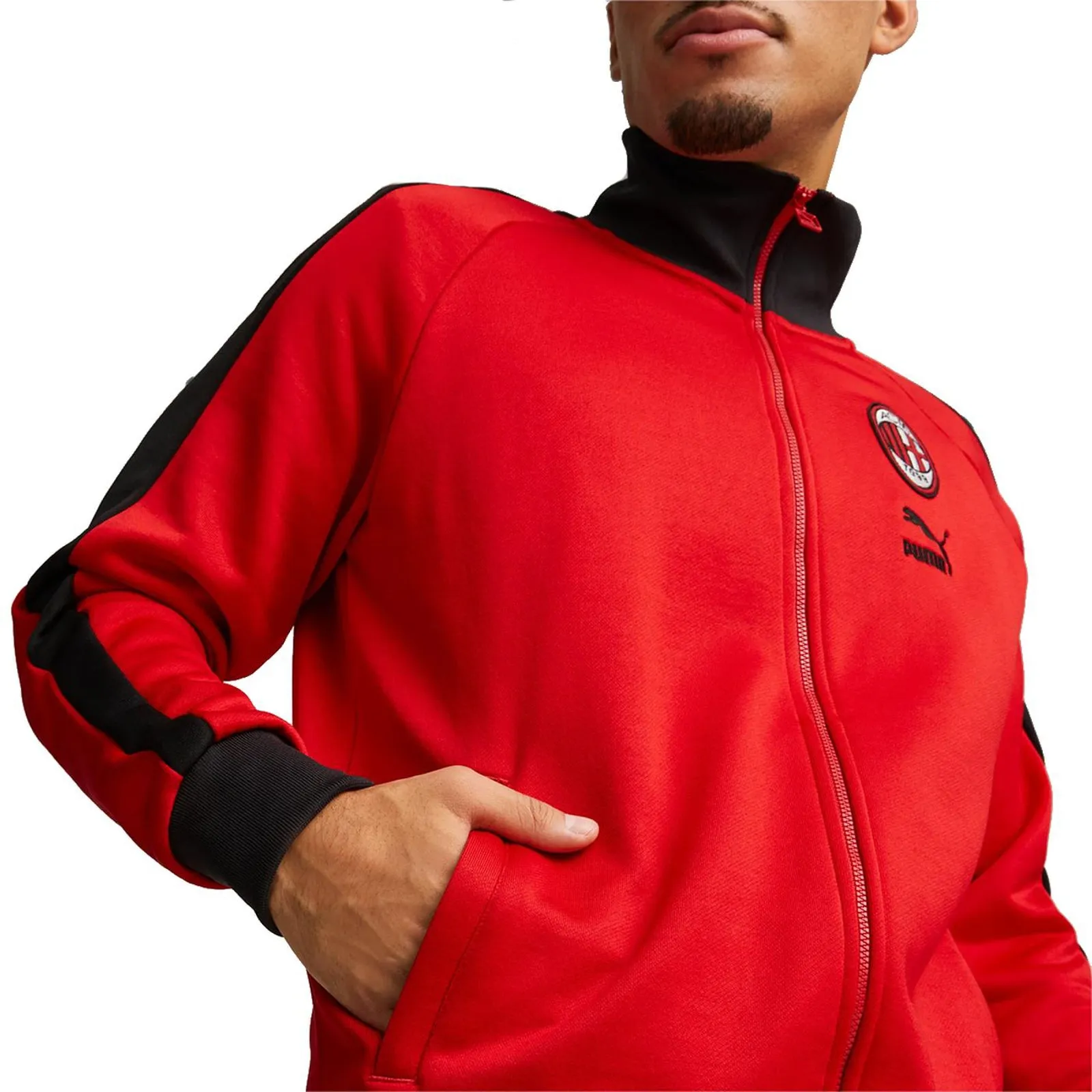 AC Milan 2023/24 Men's Heritage T7 Track Jacket Football Soccer by Puma