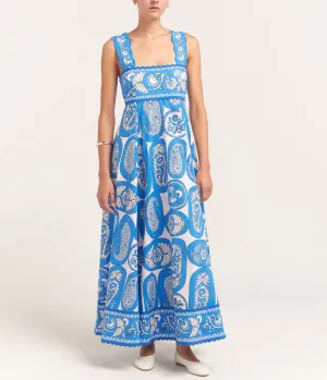 Alemais Dianna Summer Dress Blue Size 8
