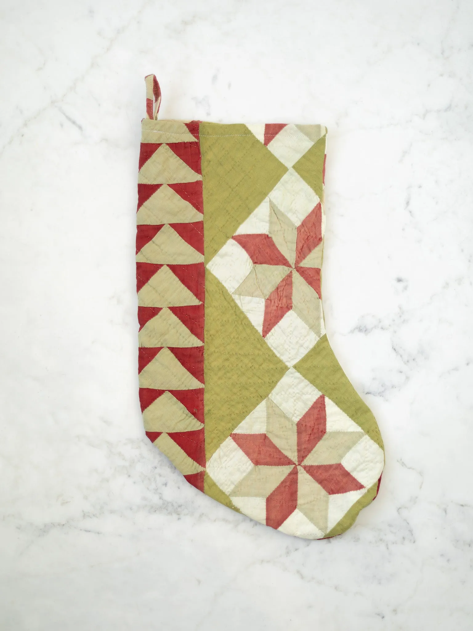 Antique Quilted Stockings