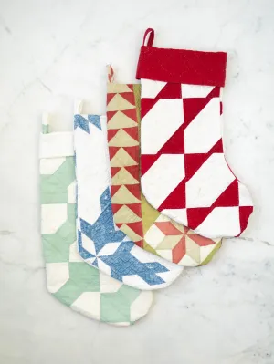Antique Quilted Stockings