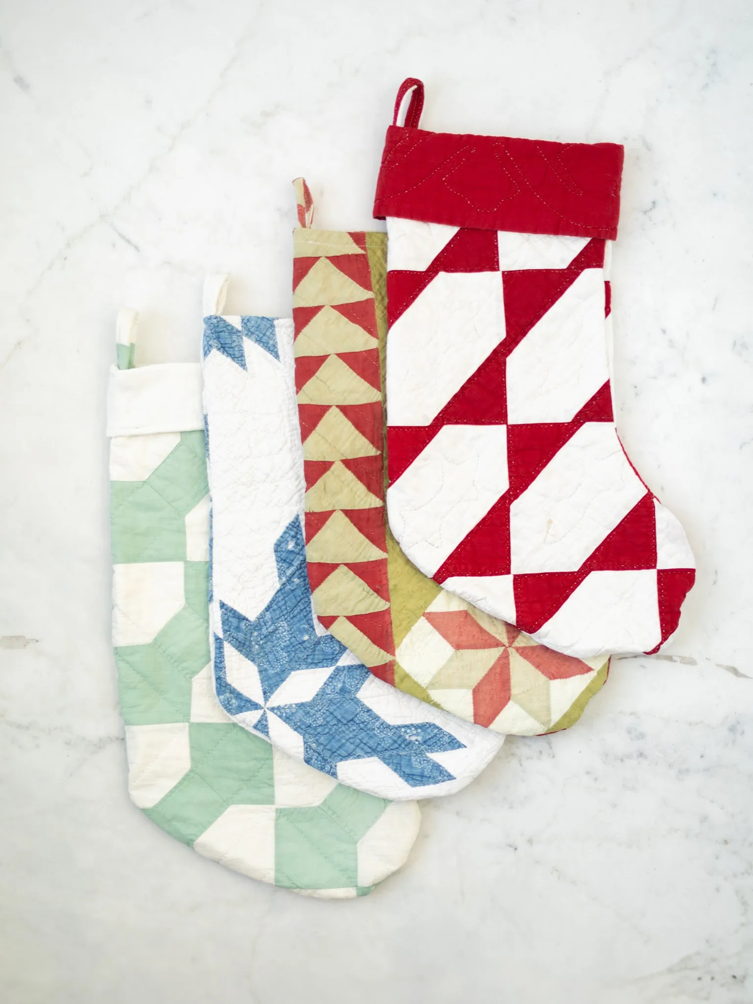 Antique Quilted Stockings