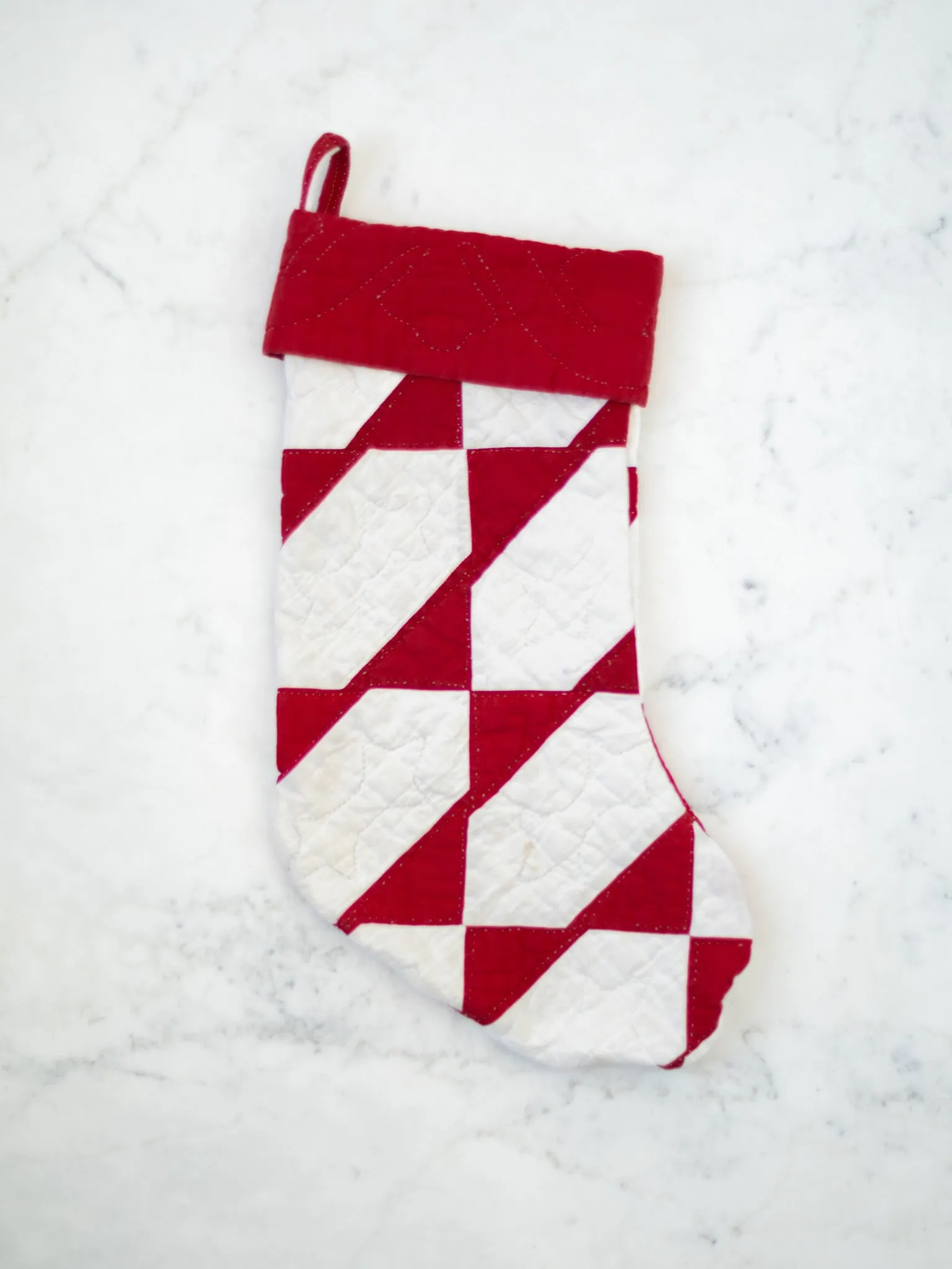 Antique Quilted Stockings