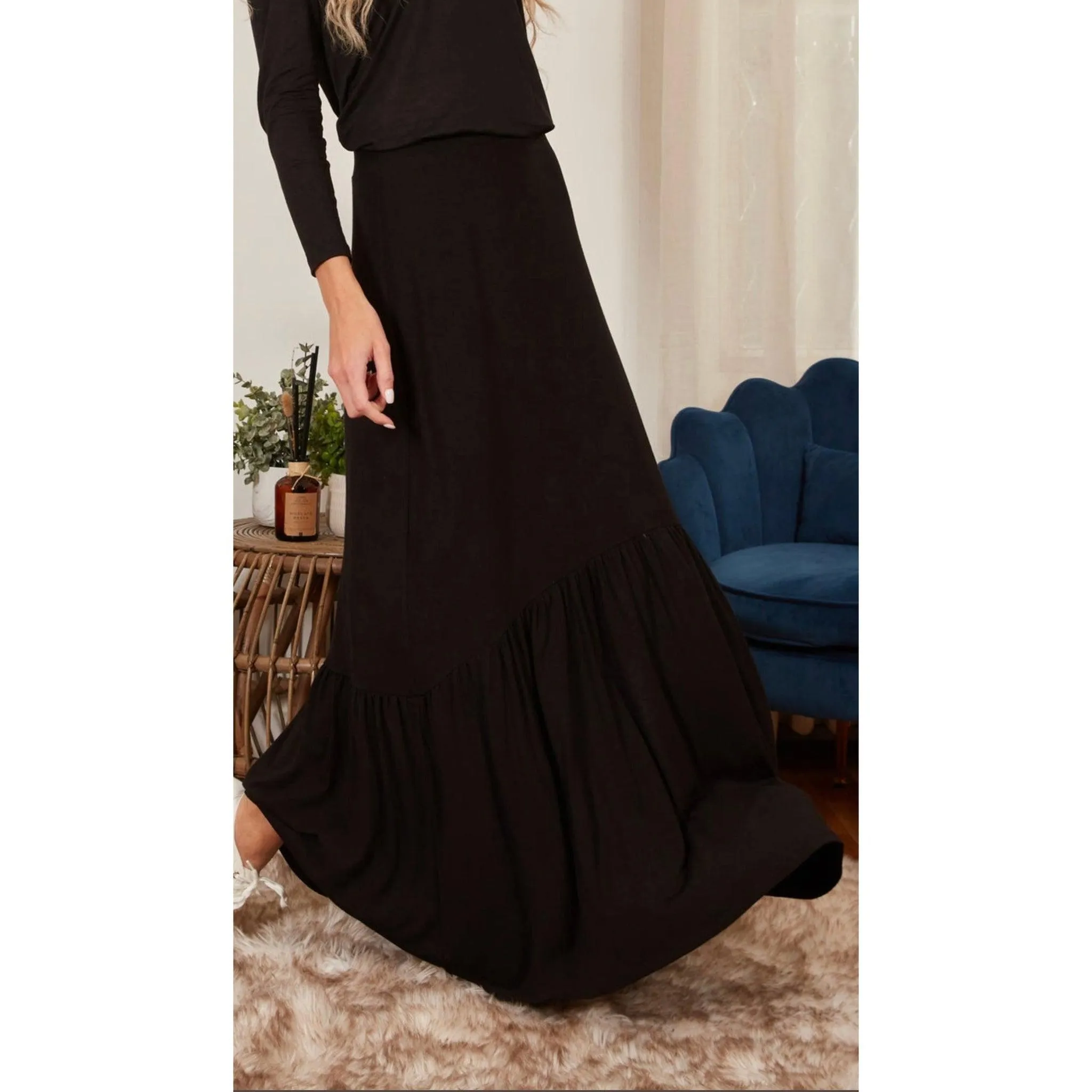 Ayala Maxi Skirt - Black