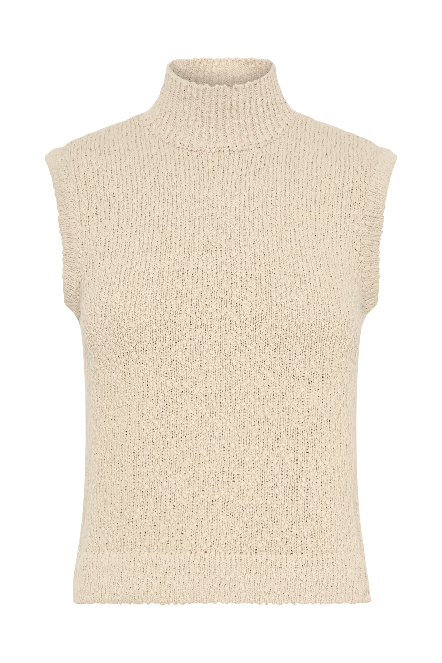 Azalea Sleeveless Knit Top - Wheat