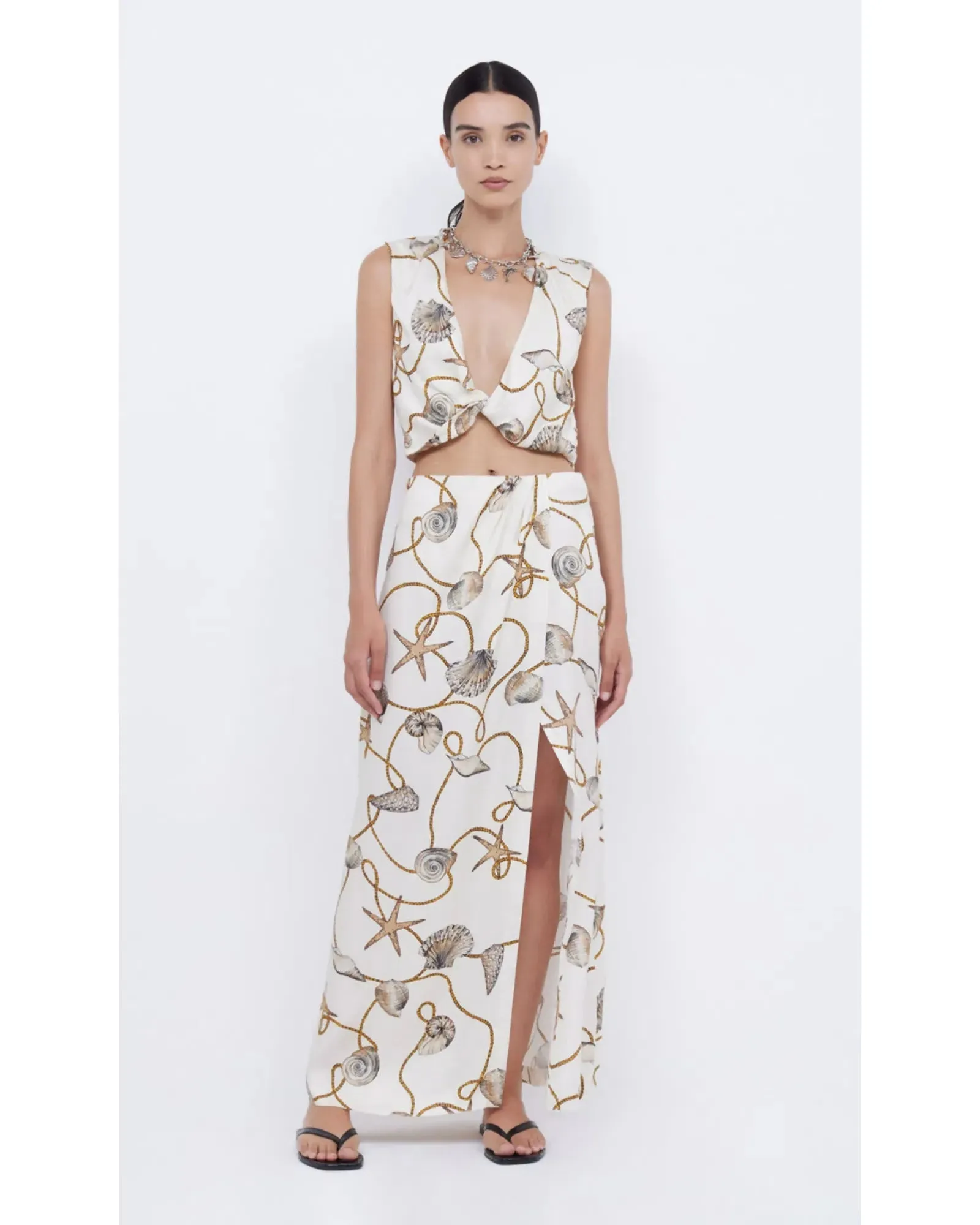 Bec & Bridge Bayside Twist Top and Split Skirt Set