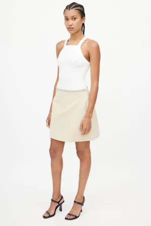 Beige Quilted Skirt