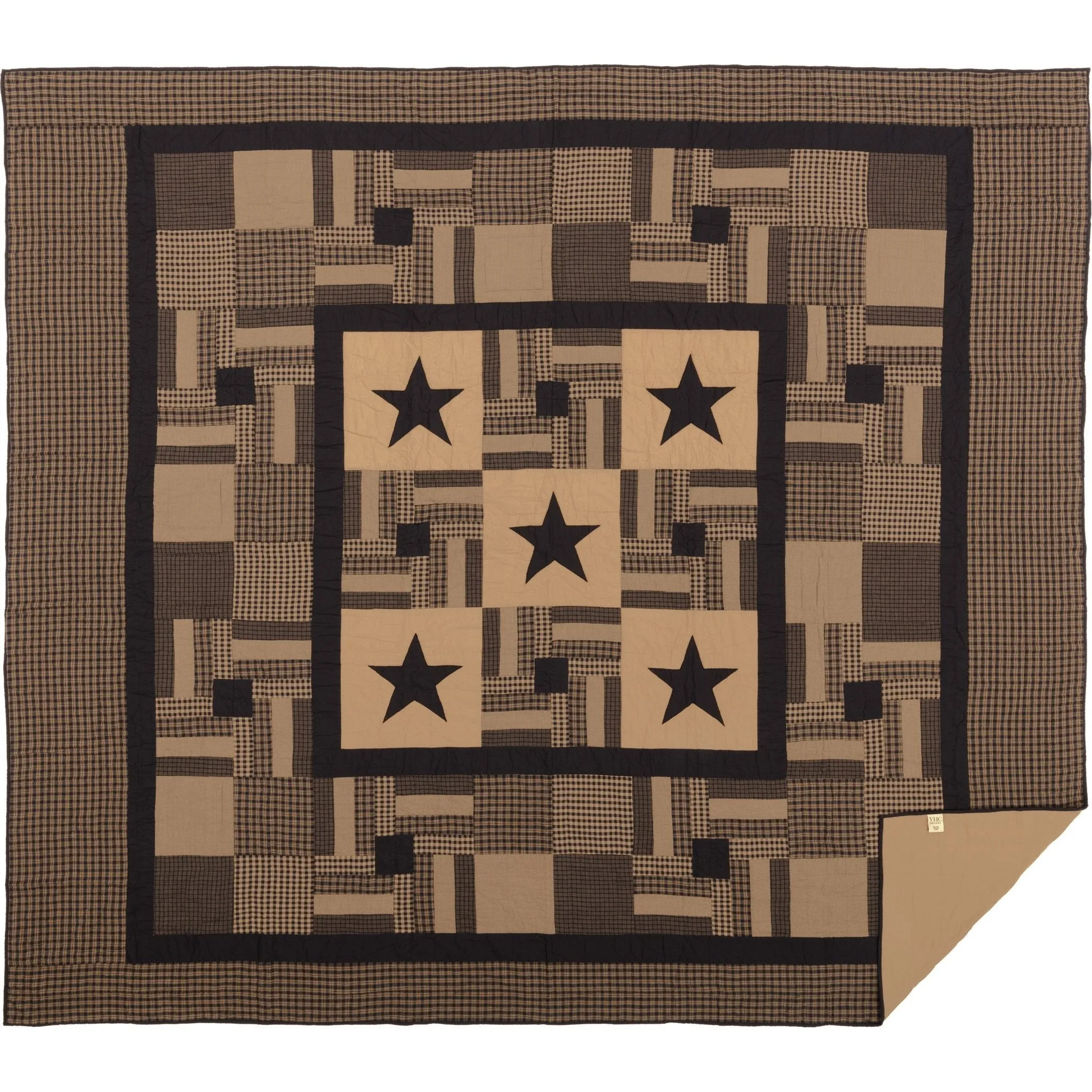 Black Check Star Quilt Bundle