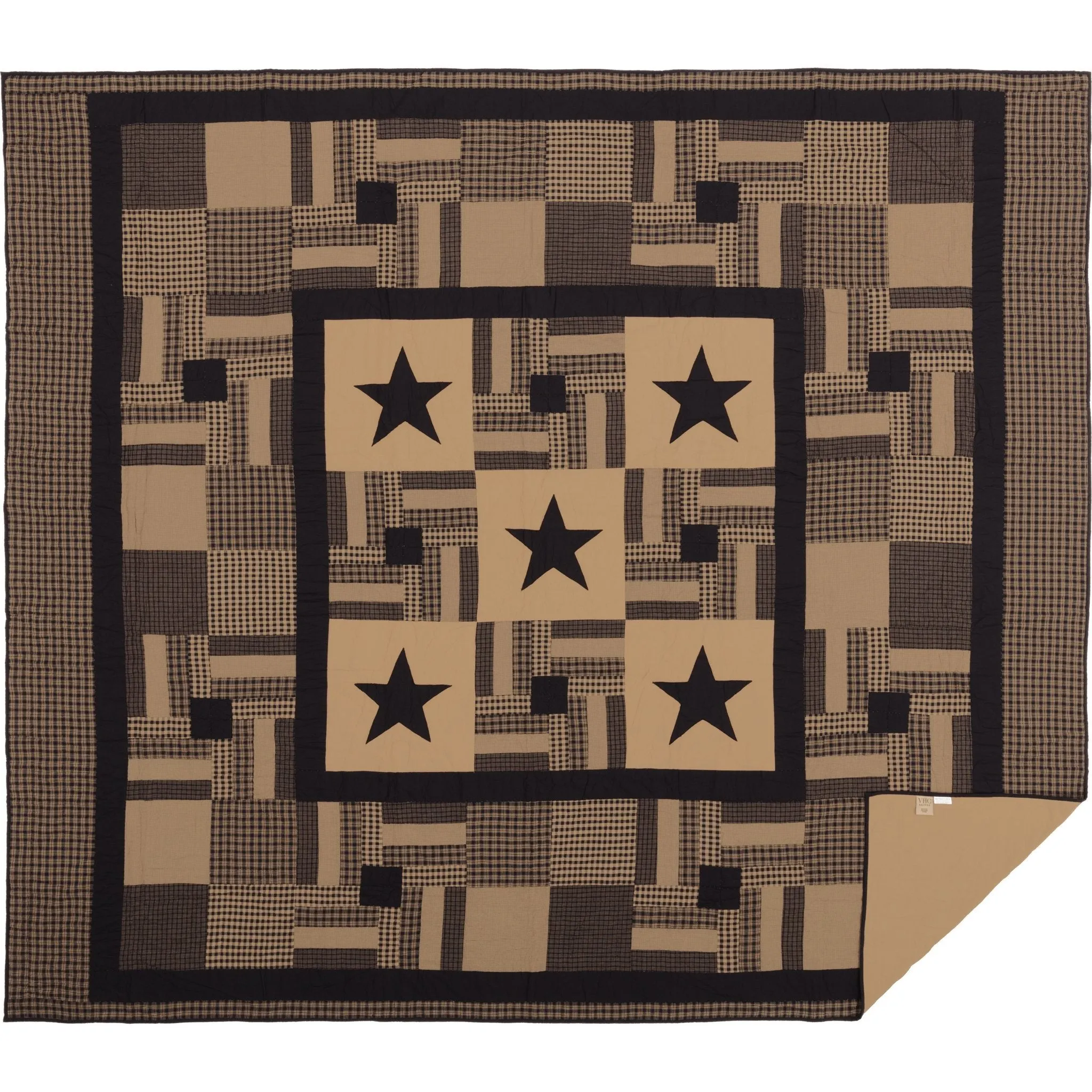 Black Check Star Quilt Bundle