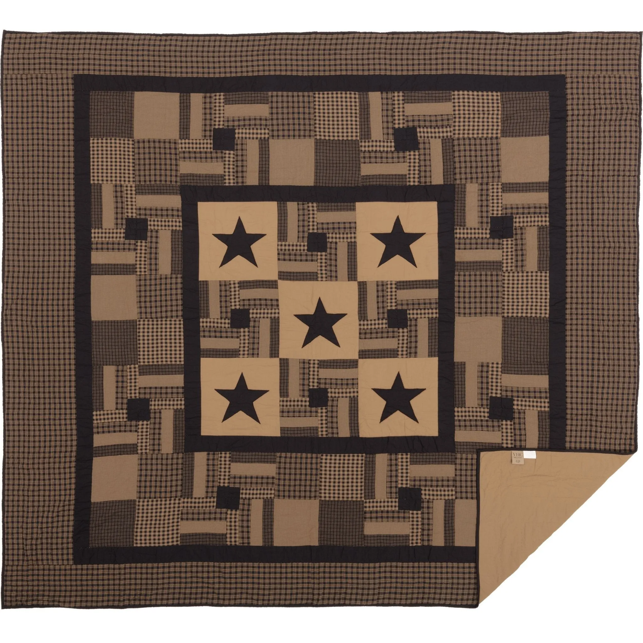 Black Check Star Quilt Bundle