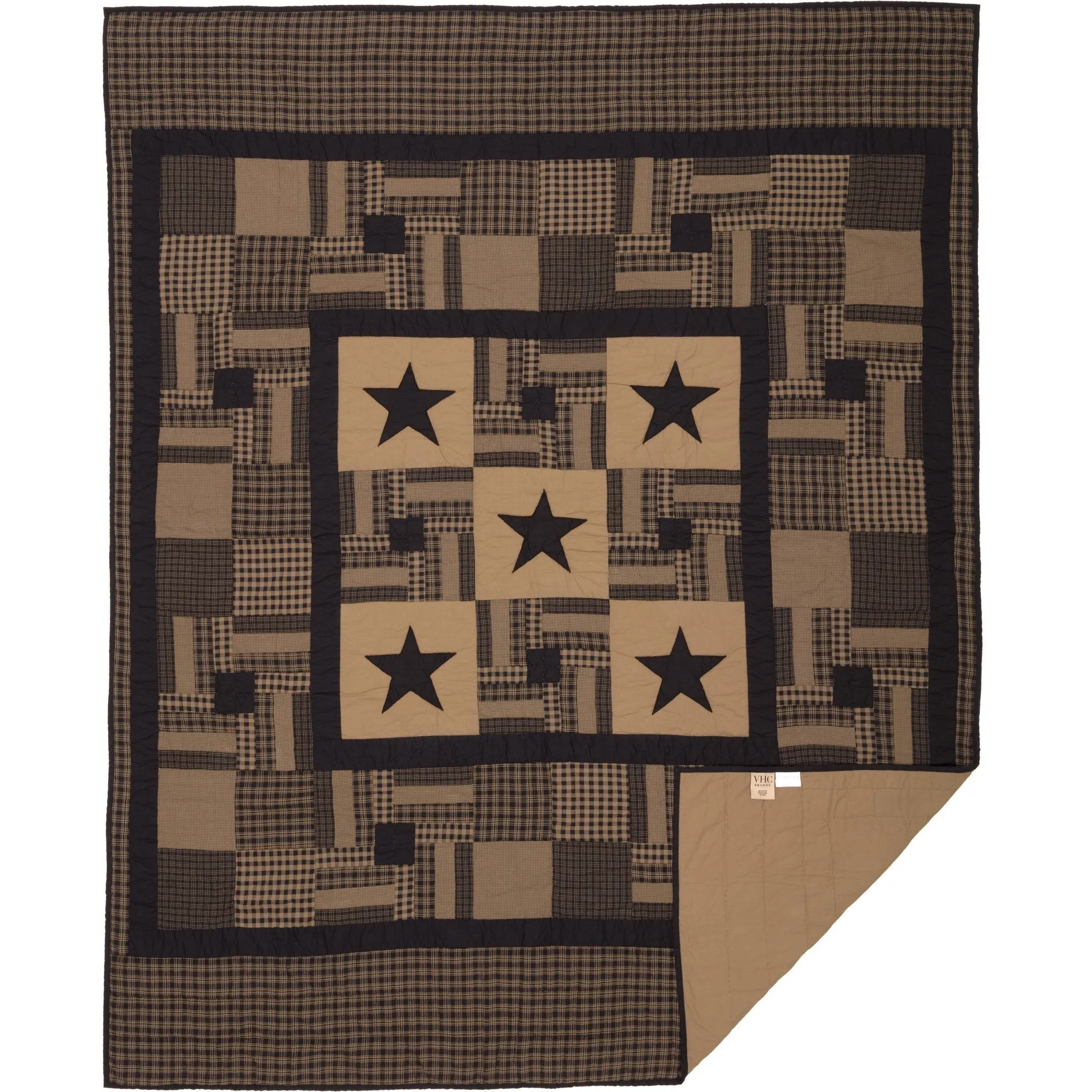 Black Check Star Quilt Bundle