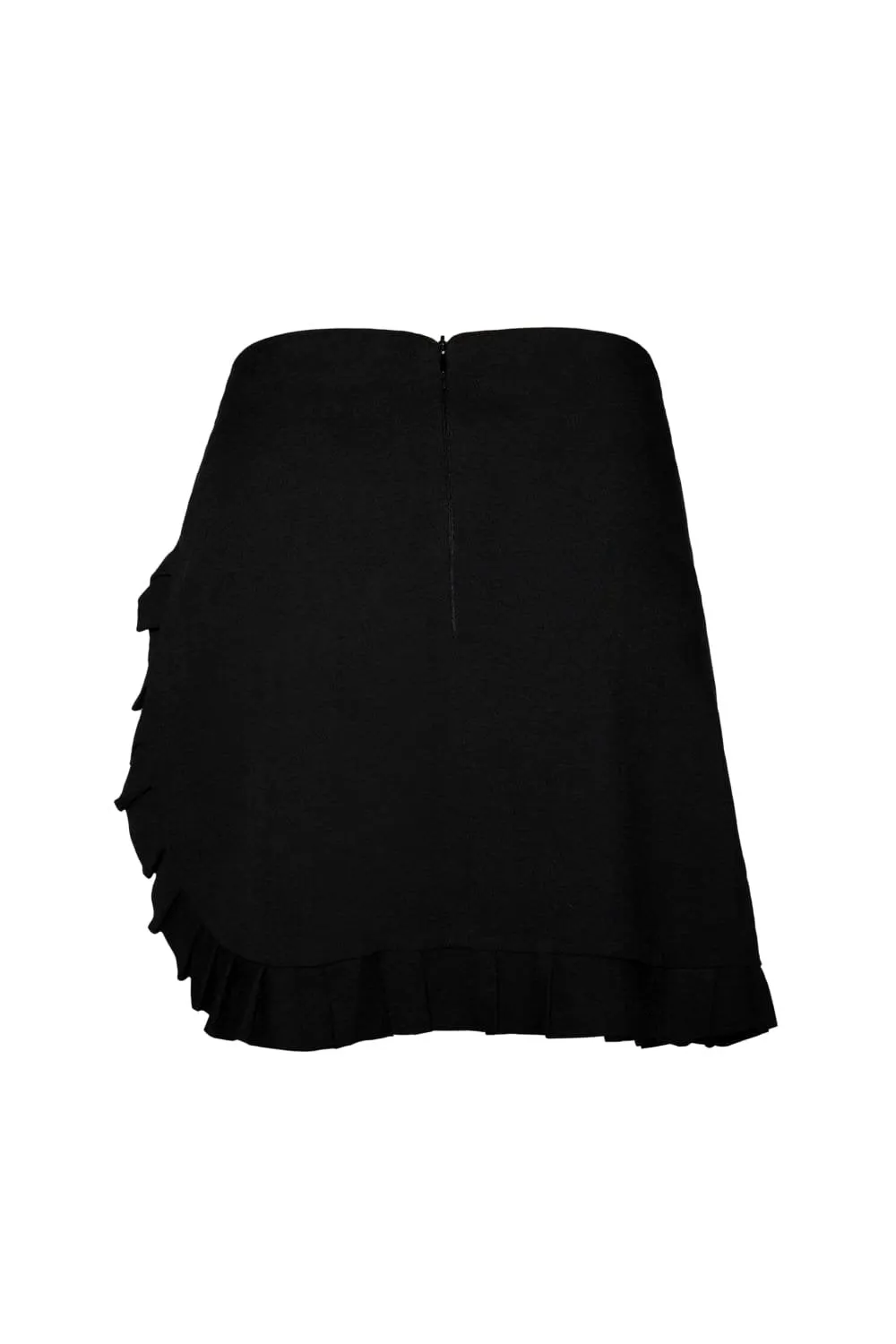 Black 'wings' Mini Skirt