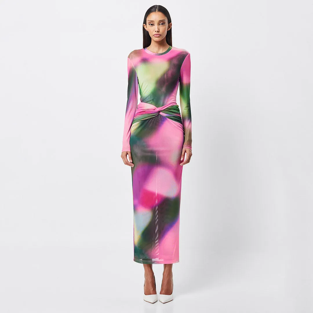 Blurred Midi Skirt