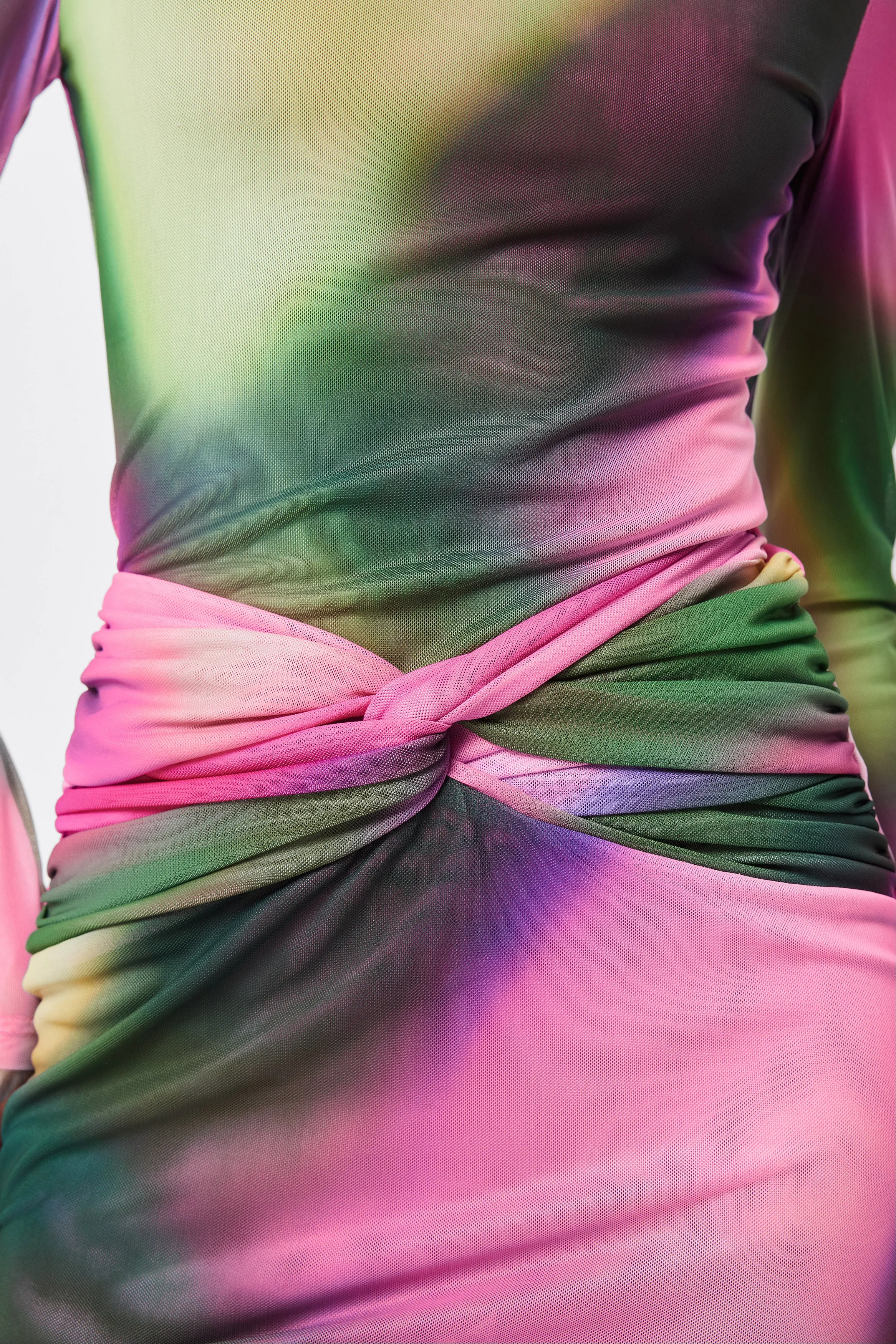 Blurred Midi Skirt