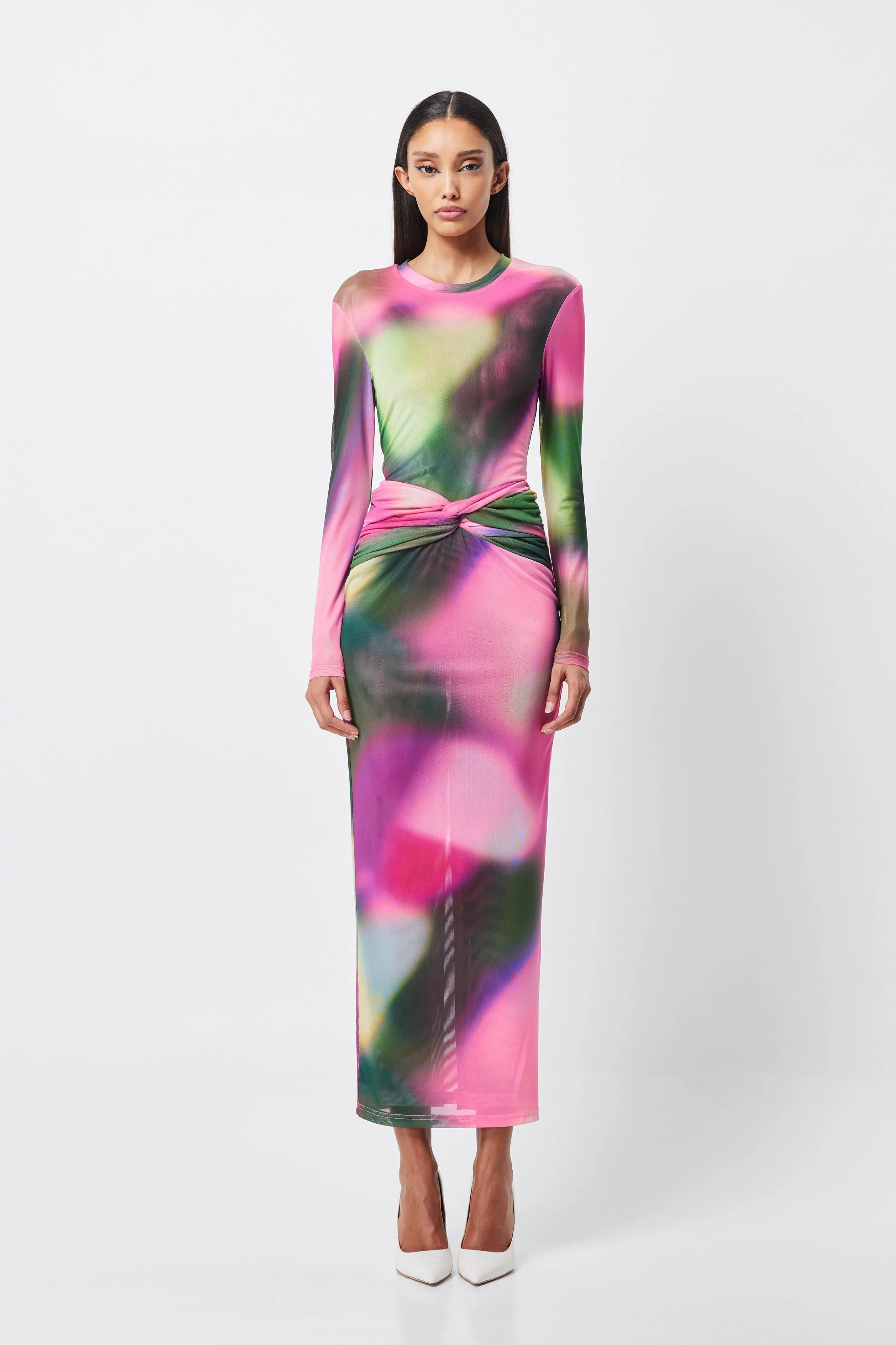 Blurred Midi Skirt