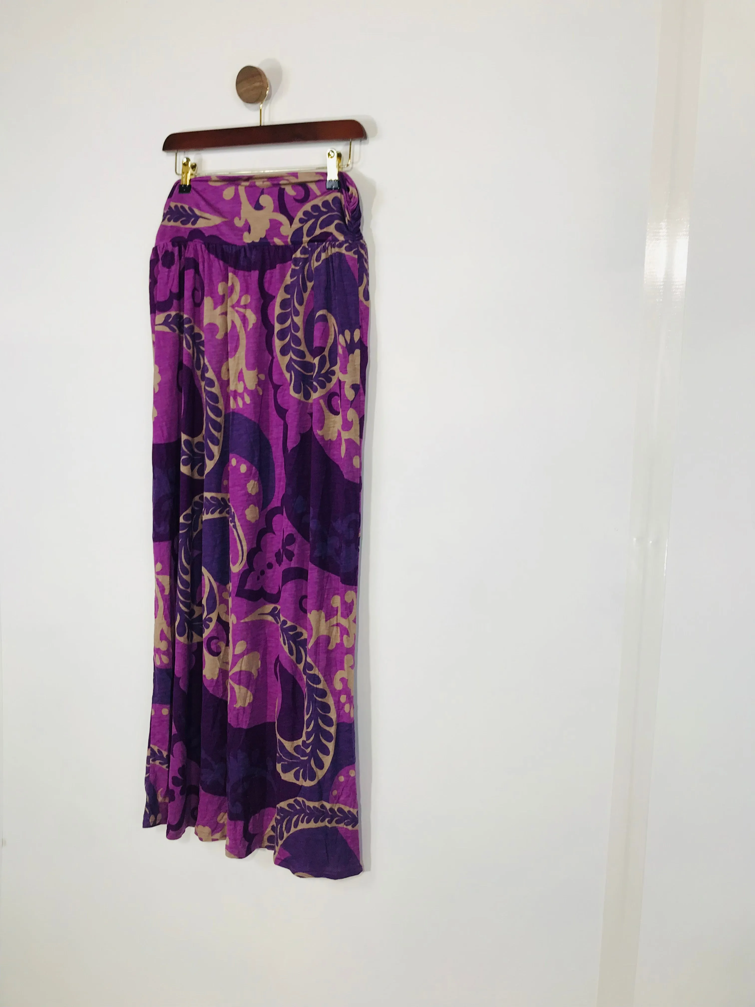 Boden Women's Paisley Maxi Skirt | UK12 | Purple