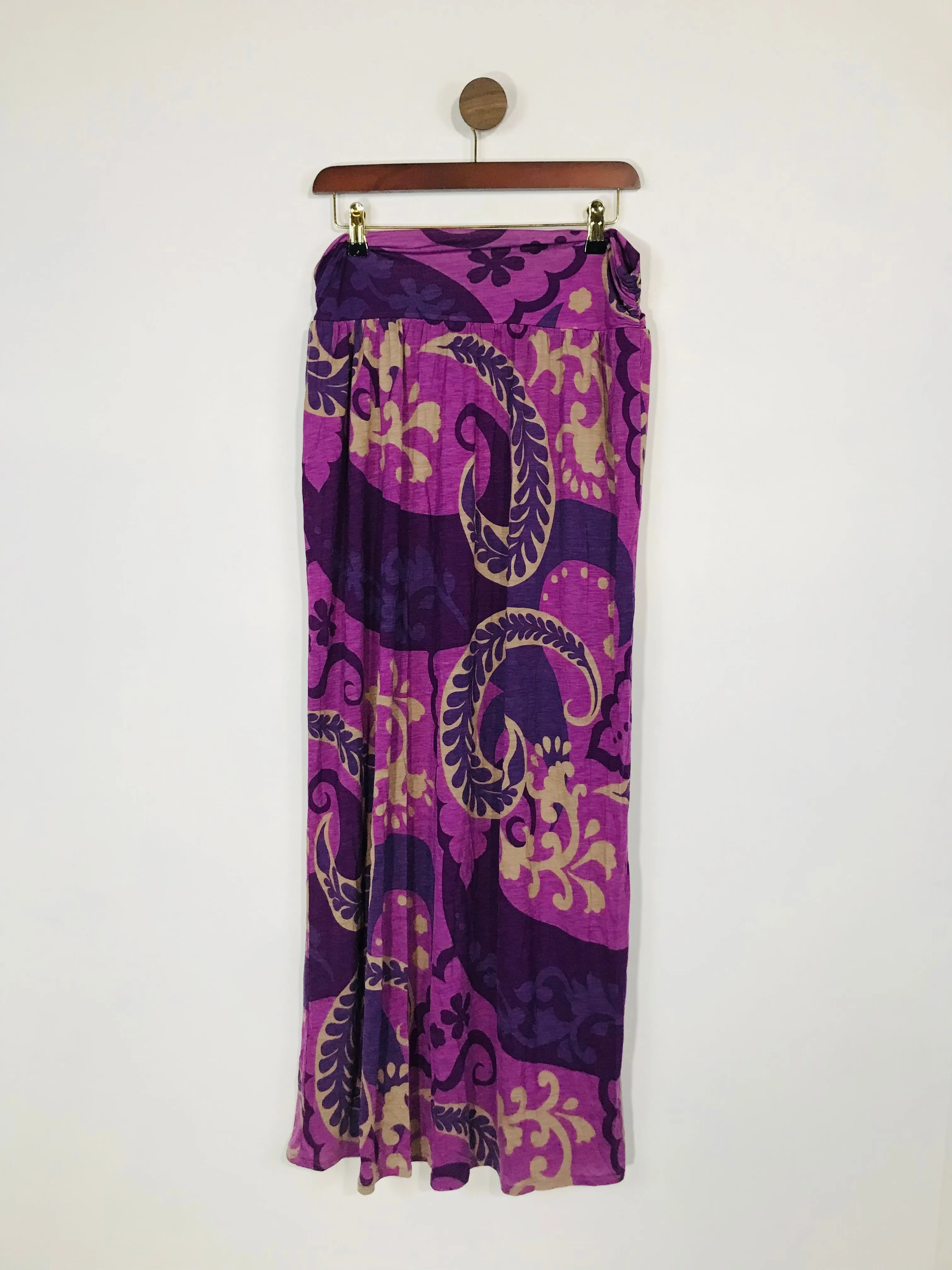 Boden Women's Paisley Maxi Skirt | UK12 | Purple