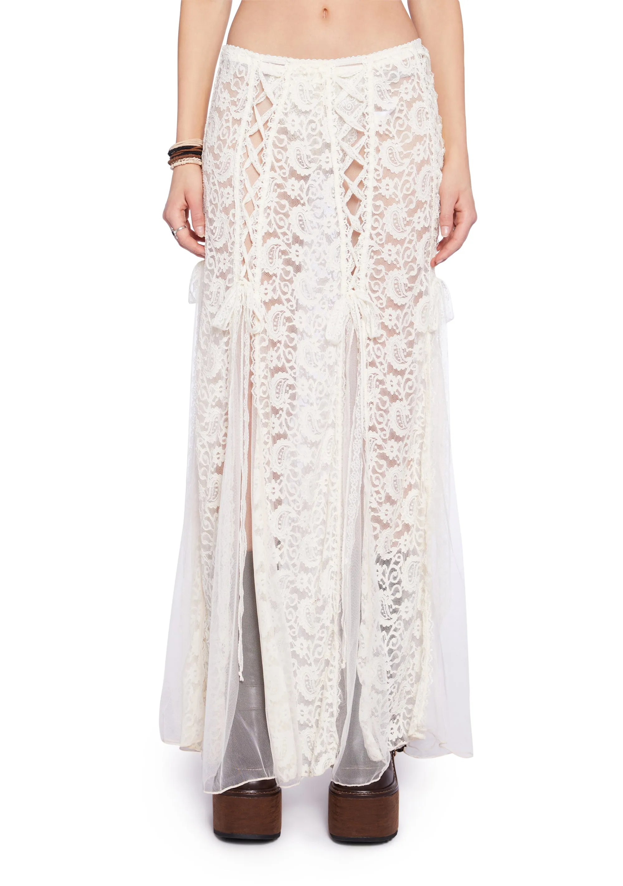 Boho Heart Maxi Skirt