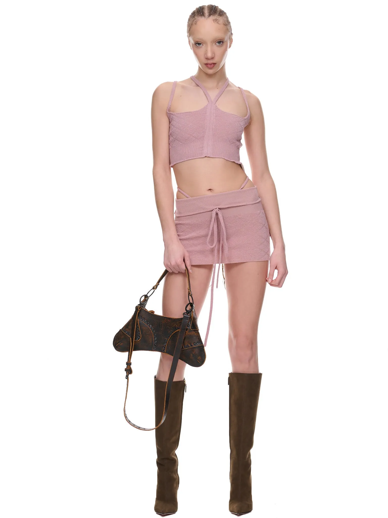 Cali Knit Skirt (CALIS0PINK-PINK)
