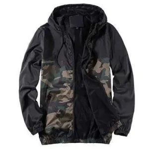 Camouflage Windbreaker Coat