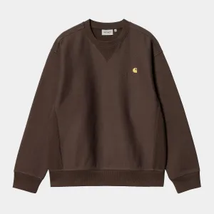 Carhartt WIP - American Script Crewneck Sweatshirt - Tobacco