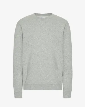 Classic Organic Crew - Heather Grey