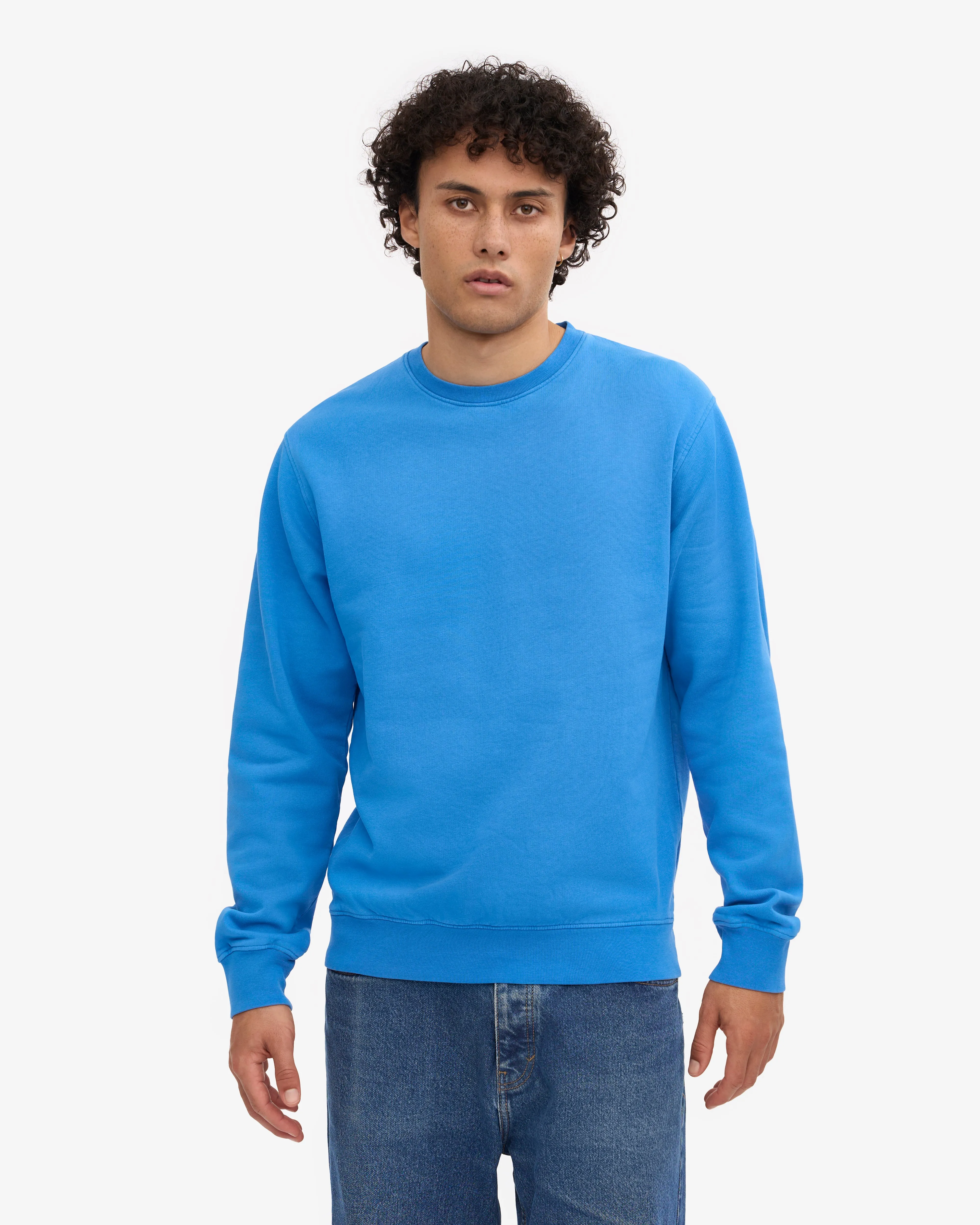 Classic Organic Crew - Pacific Blue