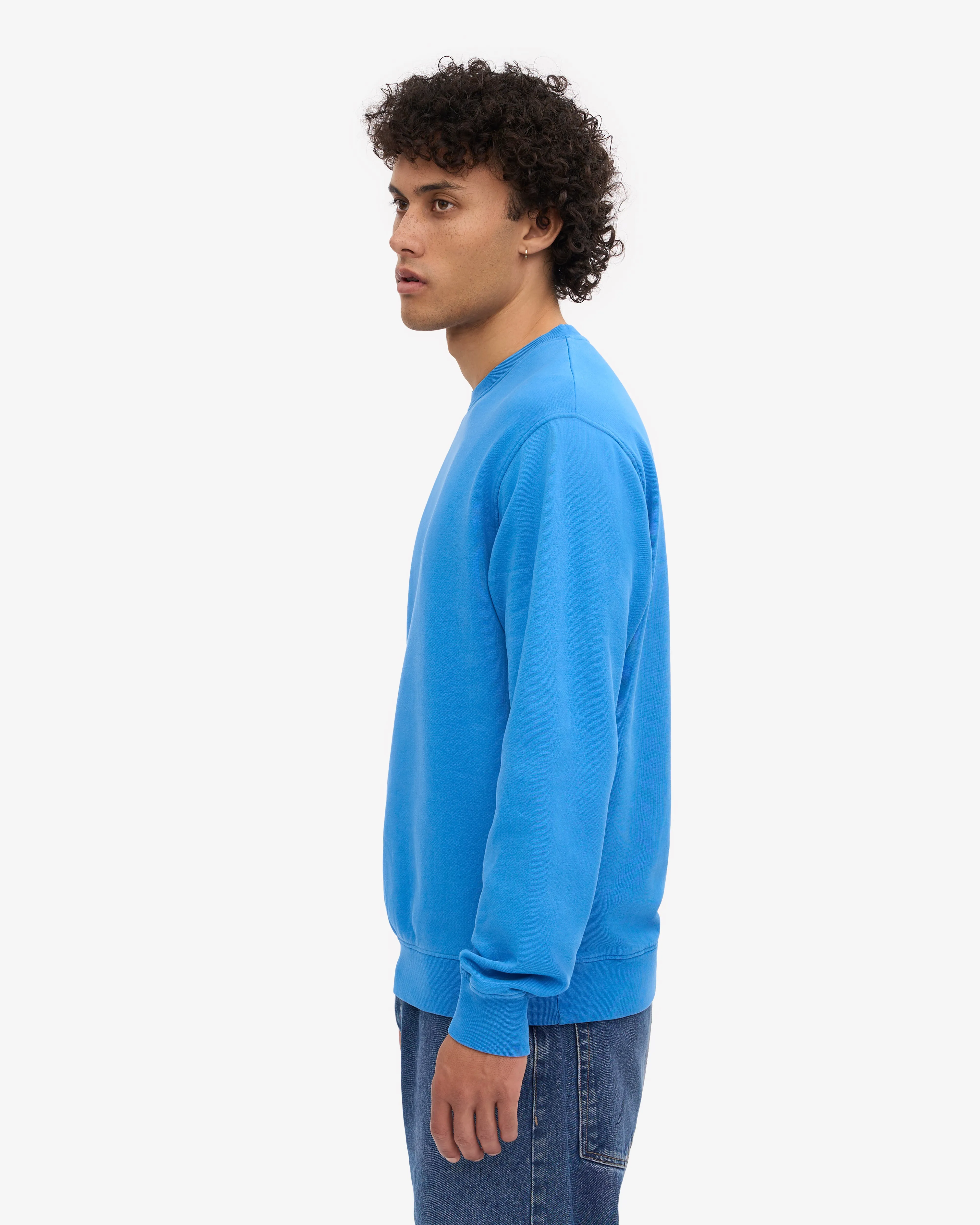 Classic Organic Crew - Pacific Blue