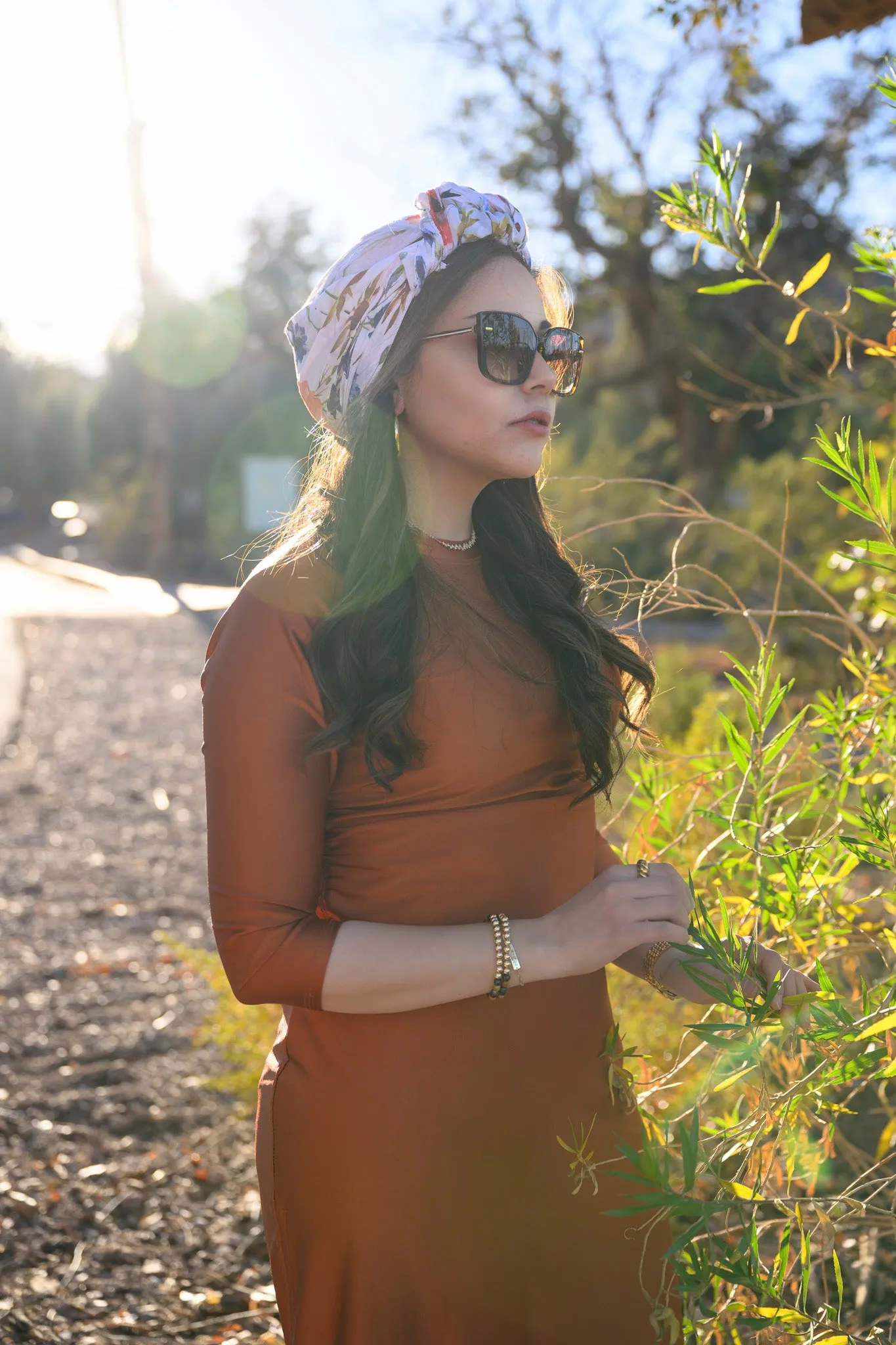 Copper Rouche Swim Top