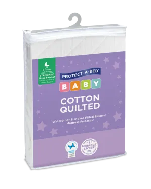 Cotton Quilted Fitted Bassinett Mattress Protectors
