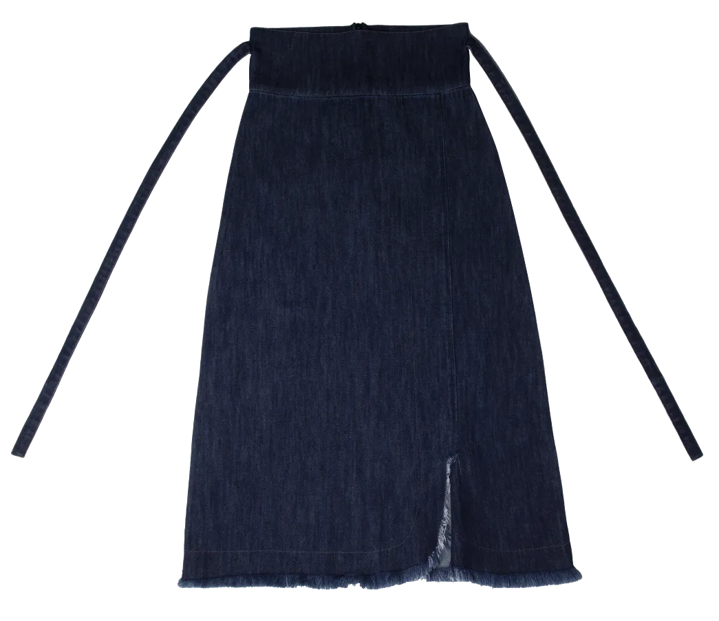 Crew Kids wrap Maxi Skirt in Blue