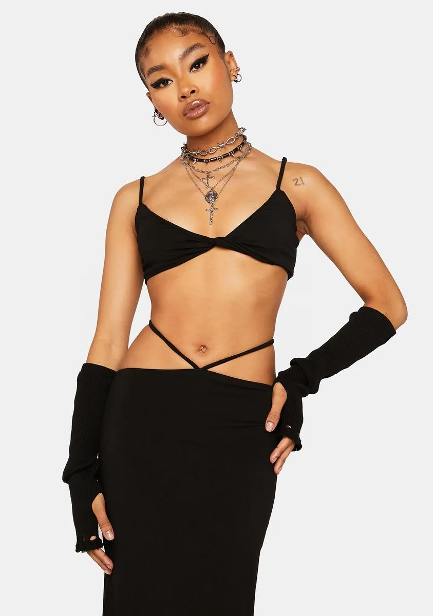 Cropped Cami And Maxi Skirt Set