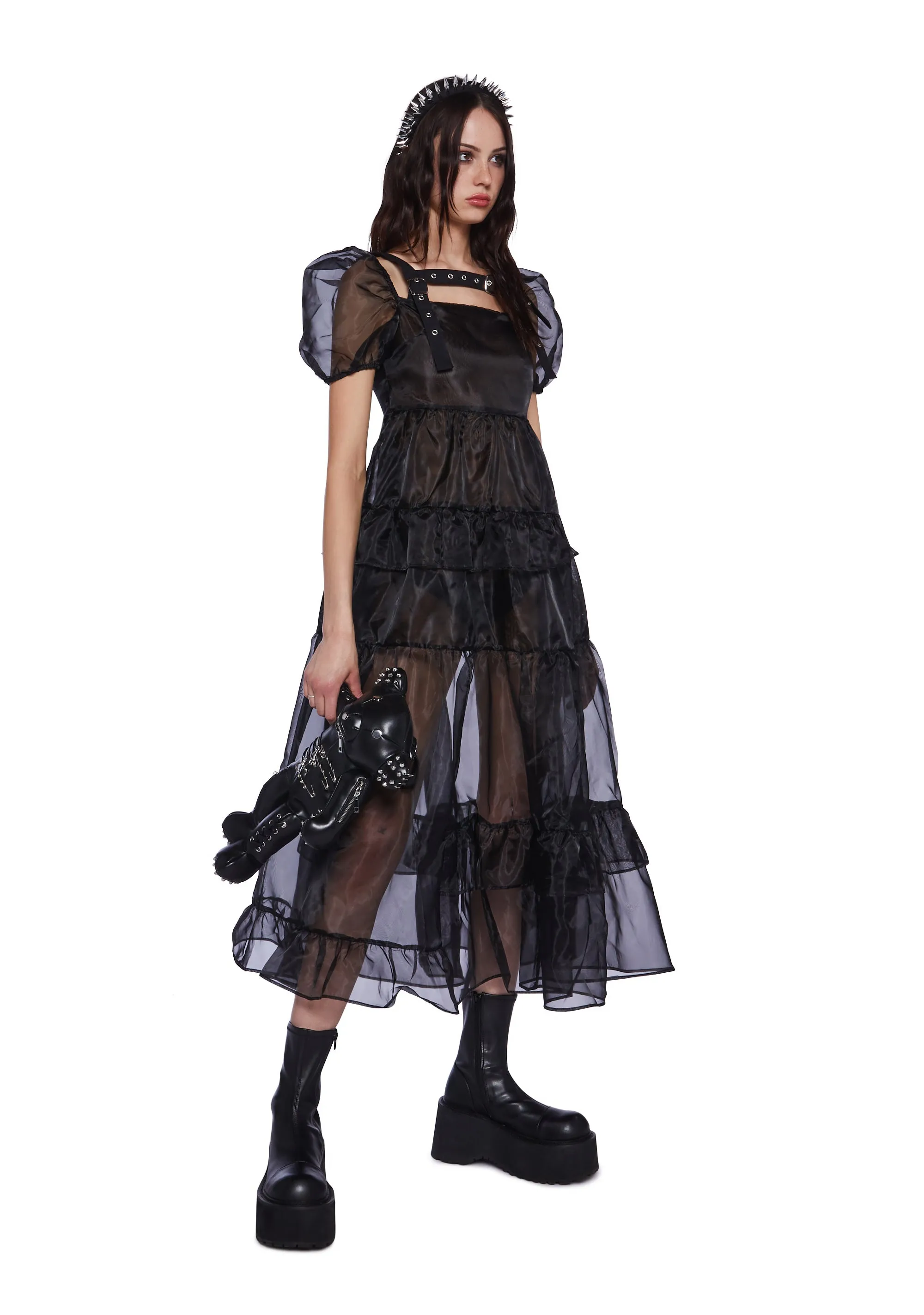Damsal Organza Maxi Dress