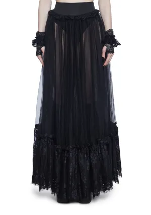 Dance With Death Maxi Skirt
