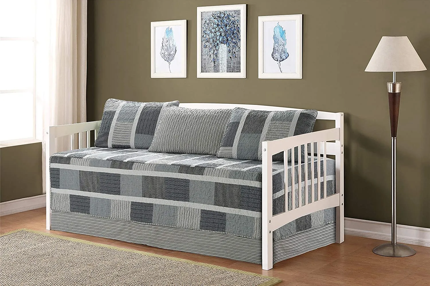 Day Bed Cover Modern Reversible 5 Pcs Set