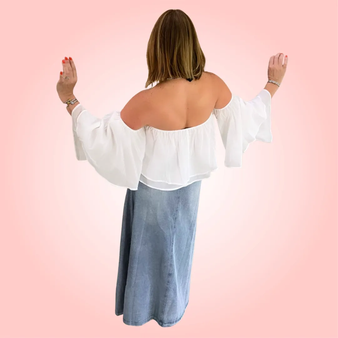 Denim Maxi Skirt