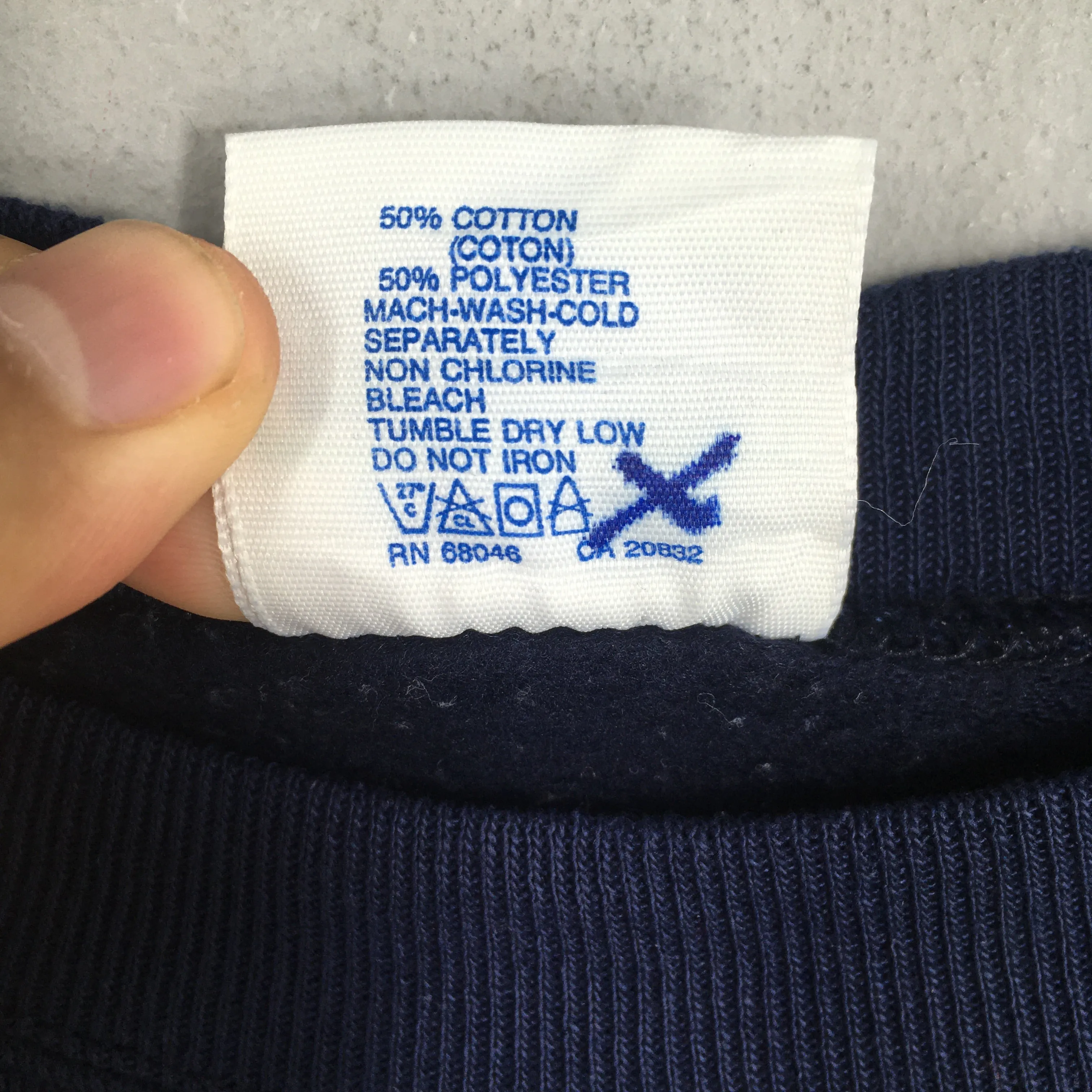 Discus Athletic Plain Blue Sweatshirt Large