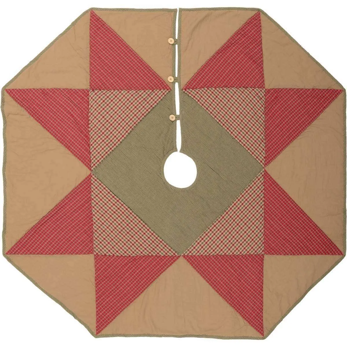 Dolly Star Christmas Tree Skirt 48 VHC Brands