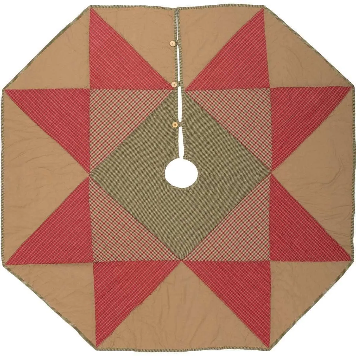 Dolly Star Christmas Tree Skirt 55 VHC Brands