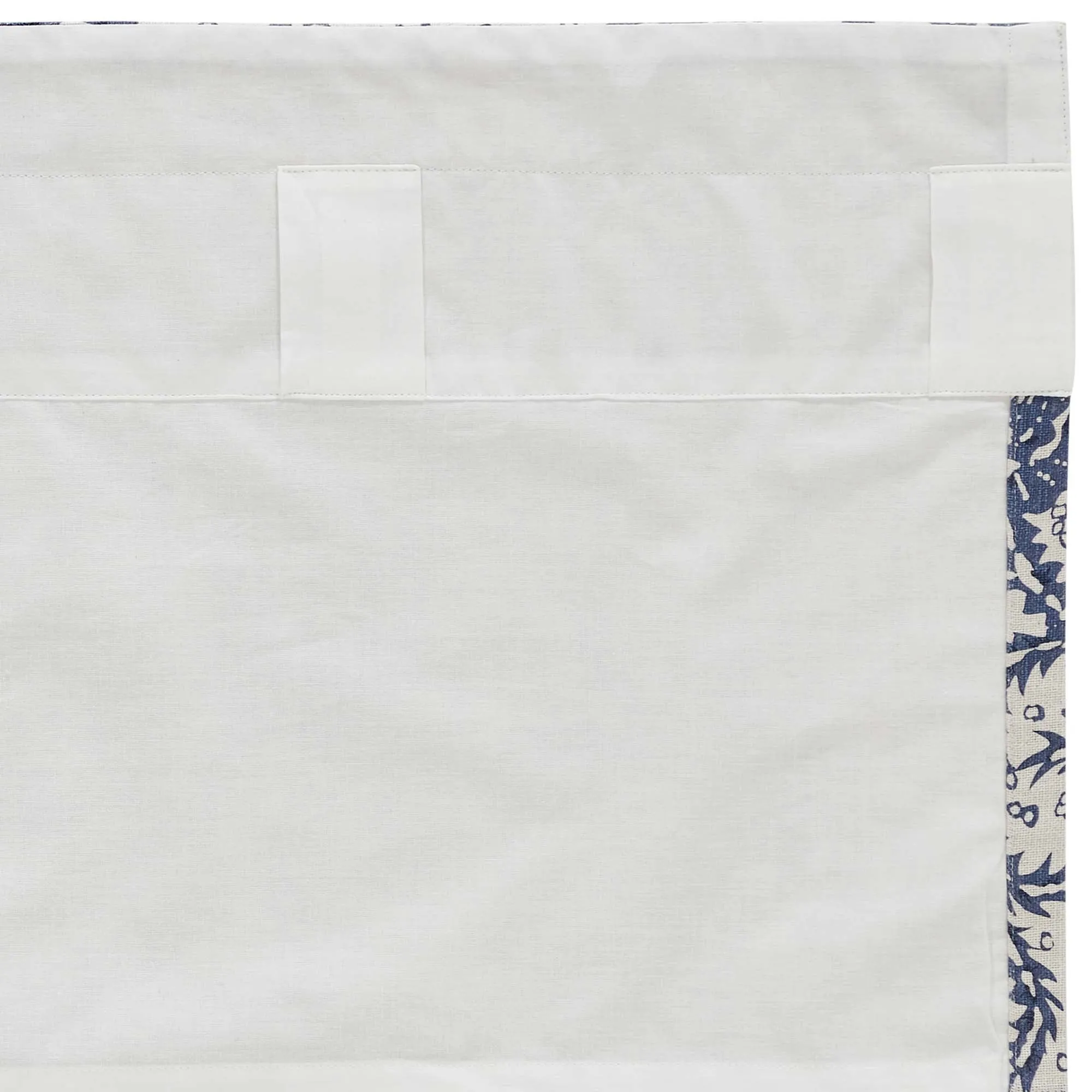 Dorset Navy Floral Lined Single Panel Curtain 96"
