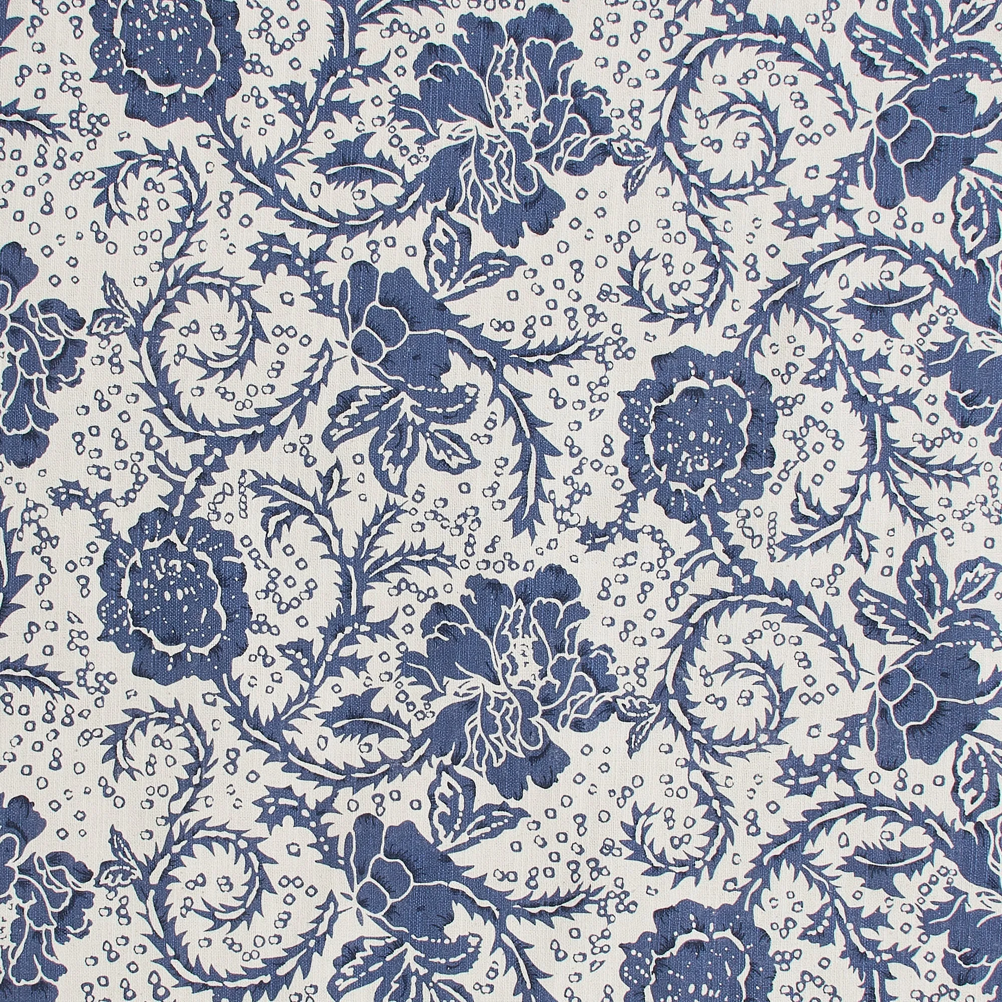Dorset Navy Floral Shower Curtain