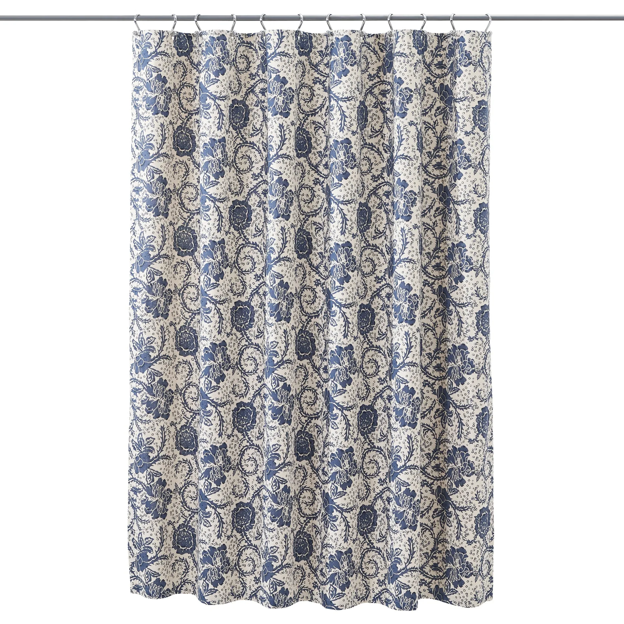 Dorset Navy Floral Shower Curtain