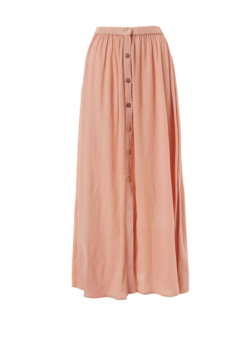 Dru Tan Button Down Maxi Skirt