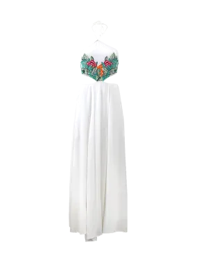 Embroidered Cut Out Dress