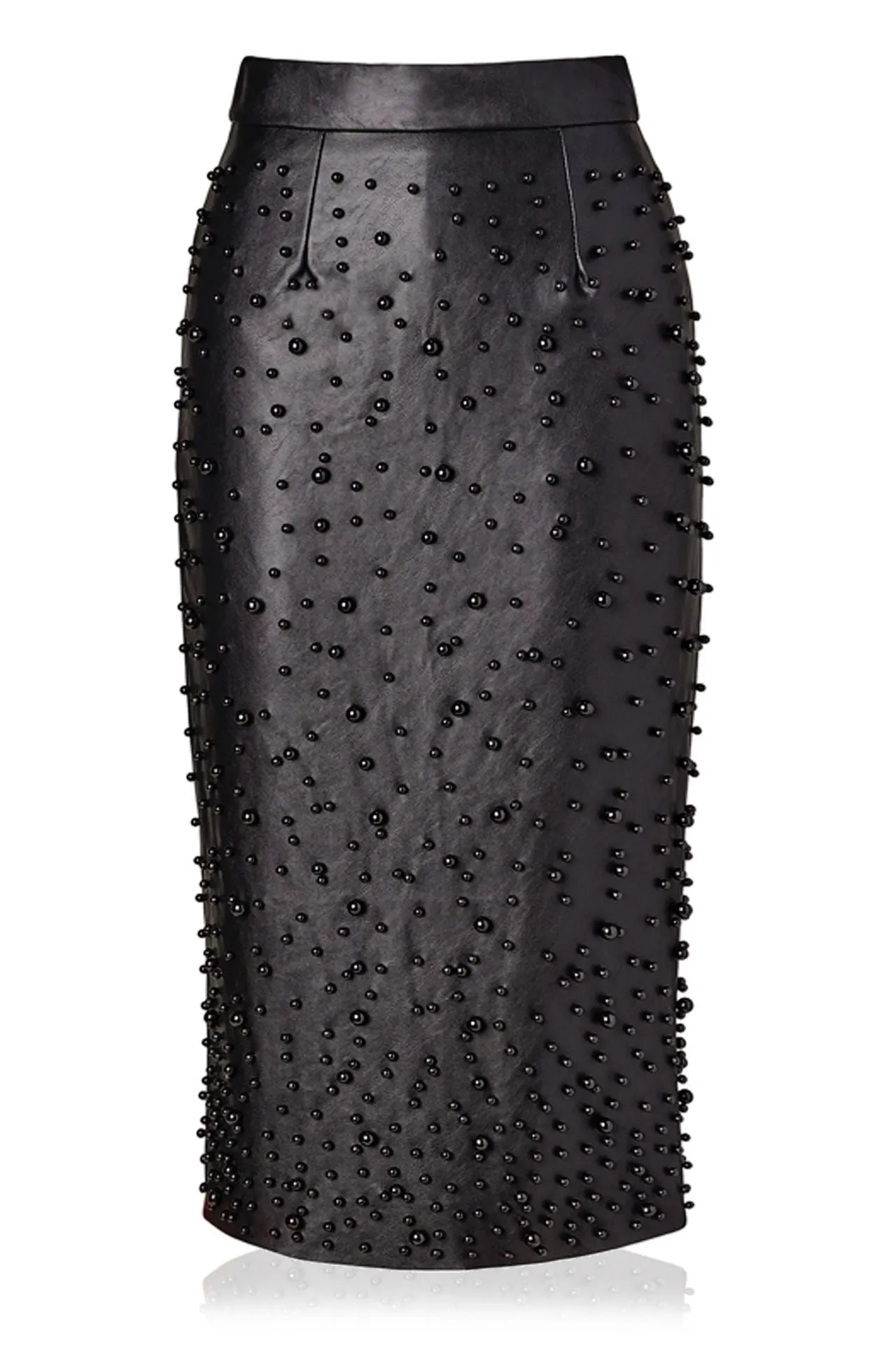 Faux Leather Midi Skirt