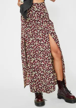 Floral Mica Maxi Skirt