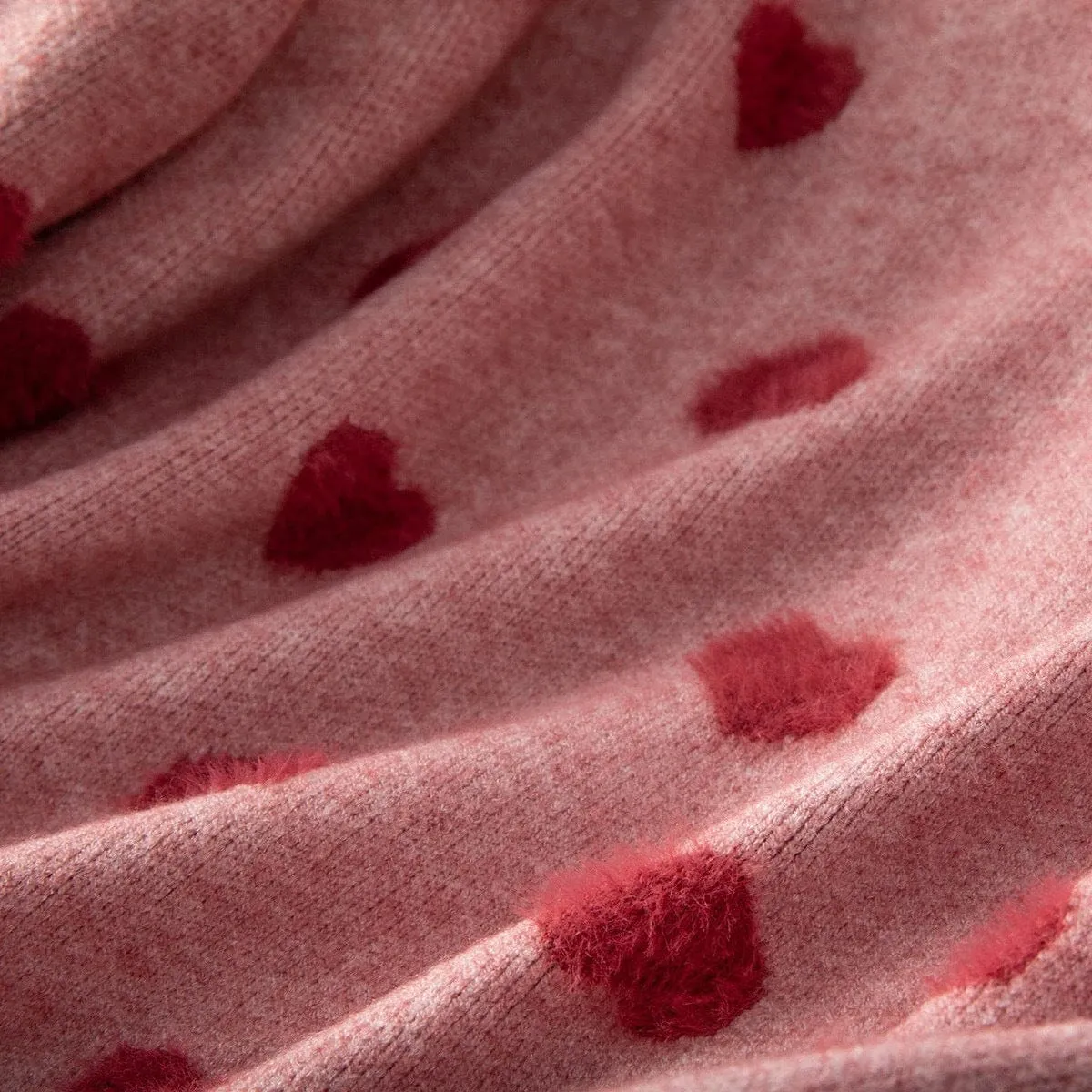 Fuzzy Hearts Jumper