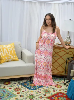 Geo Print Maxi Dress