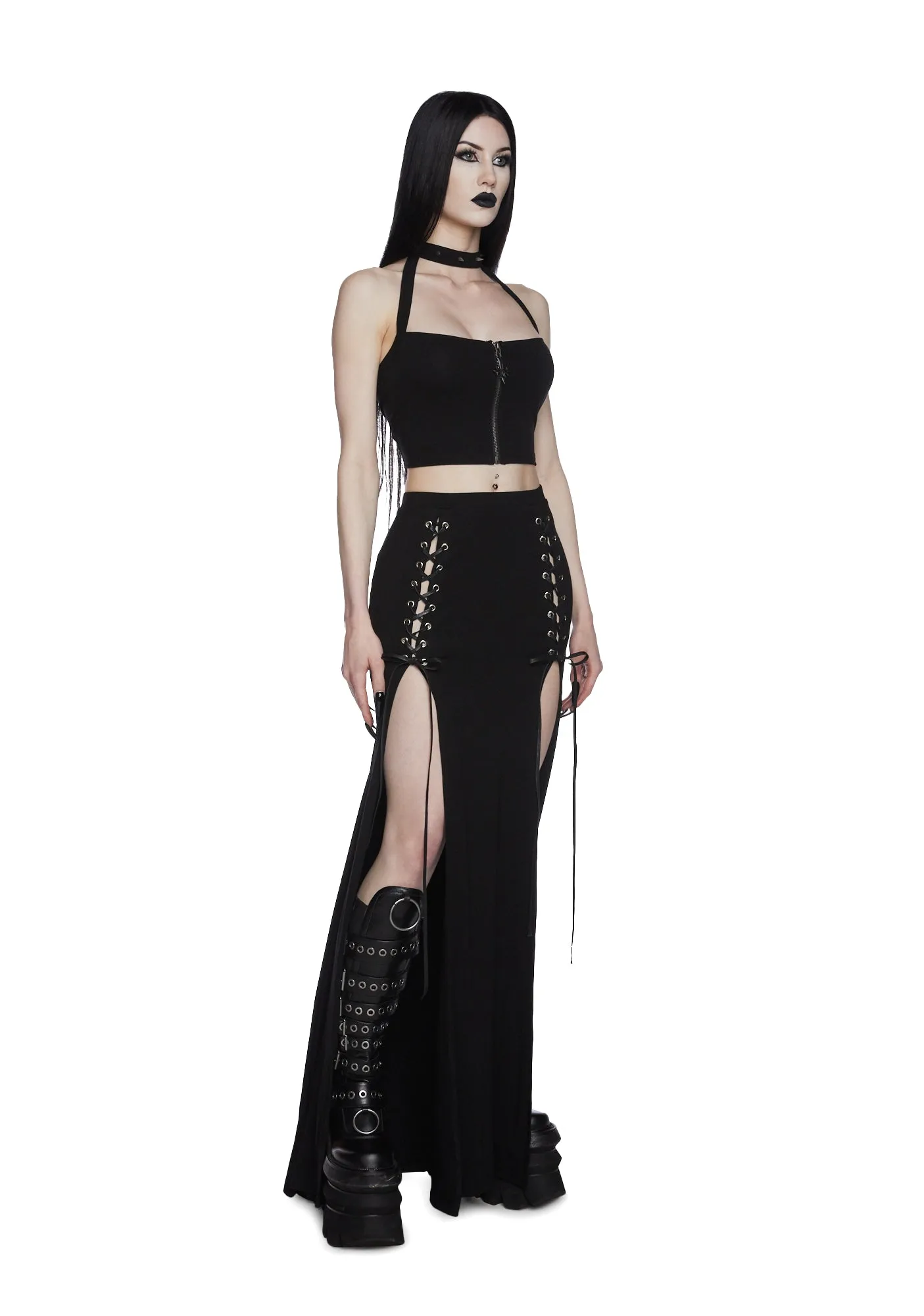 Glitch In The Matrix Maxi Skirt